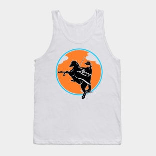 Zorro on a horse Tank Top